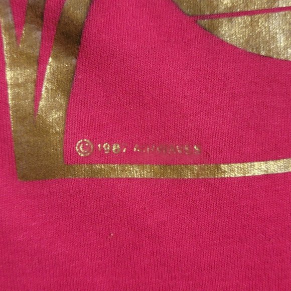 Vintage 1987 St. Thomas Pink and Gold Hanes Heavyweight 50/50 X-Large - Picture 3 of 8